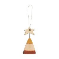 Set of 4 Primitive Wooden Halloween Ornaments