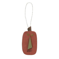Set of 4 Primitive Wooden Halloween Ornaments