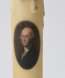 Country Primitive George Washington Led Timer Taper Candle 7"