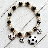 Soccer Charm Stretch Bracelet