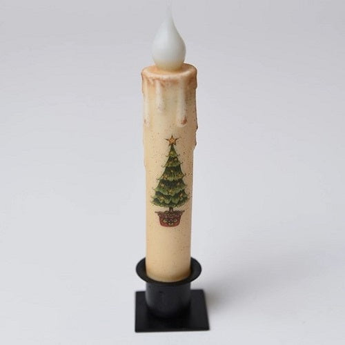 Grinch Christmas Tree Timer Taper Candle 