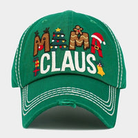 Green Mama Claus Baseball Hat