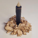 Grungy Rag Wreath Candle Ring