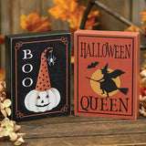 Vintage Halloween Box Signs