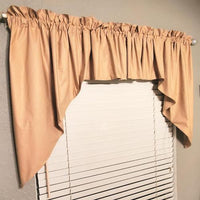 Handmade Country Primitive Tea Stained Muslin Swag Curtains