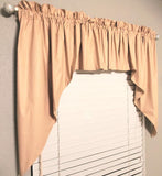 Handmade Country Primitive Tea Stained Muslin Swag Curtains