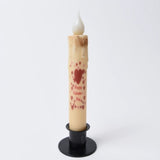 Primitive Happy Valentine's Day Timer Taper Candle 7"