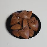 Heart Shaped Rusty Tin Bells Bag of 12