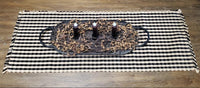 Heritage house Black Table Runner
