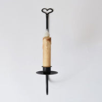 Iron Heart Scone Taper Candle Holder