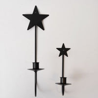 Iron Star Taper Candle Sconce