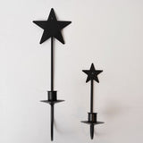 Iron Star Taper Candle Sconce