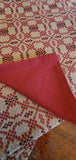 Country Primitive Colonial Kendall Placemat Brick Red Black