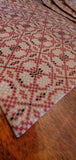 Country Primitive Colonial Kendall Placemat Brick Red Black