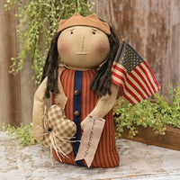 Country Primitive Patriotic Liberty Doll
