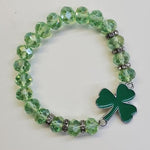 Light Green 3 Leaf Clover Bracelet