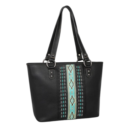 Montana West Aztec Embossed Concealed Carry Tote Purse