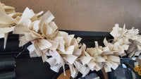 Country Primitive 6 foot Solid Beige Muslin Rag Garland