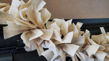 Country Primitive 6 foot Solid Beige Muslin Rag Garland