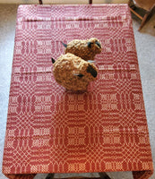 Nantucket Red and Tan Tablecloth 52" Square