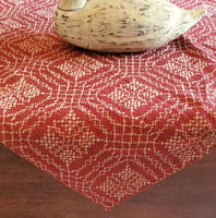 Nantucket Red and Tann Table Cover