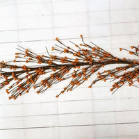 Country Primitive 4 Foot Pip Berry Garland Orange