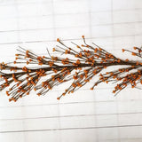 Country Primitive 4 Foot Pip Berry Garland Orange