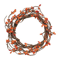 Orange Pip Berry Candle Ring 3.5"