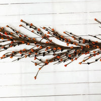 Orange and Black Pip Berry Garland