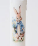 Country Primitive Peter Rabbit Timer Taper Candle 7"