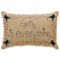 Country Primitive Pip Vine Star Family Pillow 9.5x14
