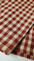 Primitive Red Check Hand Towel