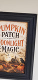 Pumpkin Patch Moonlight Magic 4x6 Framed Halloween Print
