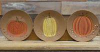 Country Primitive  Classic Pumpkin Plates