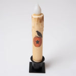 Fall Pumpkin w Crow Led Timer Taper Candle
