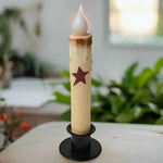 Red Star Timer Taper Candle 7 Inch