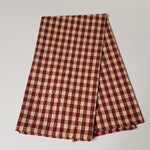 Red Check Homespun Tea Towel