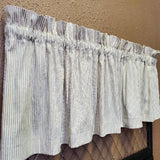 Handmade Country Farmhouse Sage Green Ticking Valance