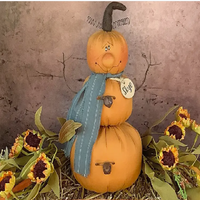 Country Primitive Skye The Goofy Jack O Lantern Pumpkin Doll