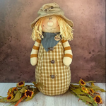 Country Primitive Sheldon The Goofy Scarecrow Doll