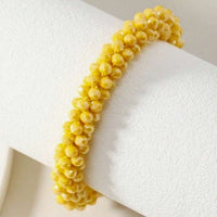 Bohemian Beaded stretch Bracelet Yellow