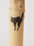 Country Primitive Black Cat Timer Taper Candle 7"