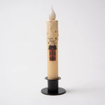 Country Primitive Saltbox House Led Timer Taper Candle 7"