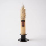 Country Primitive Saltbox House Led Timer Taper Candle 7"