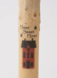 Country Primitive Saltbox House Led Timer Taper Candle 7"