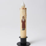 Primitive Belsnickle Santa Timer Taper Candle 7"