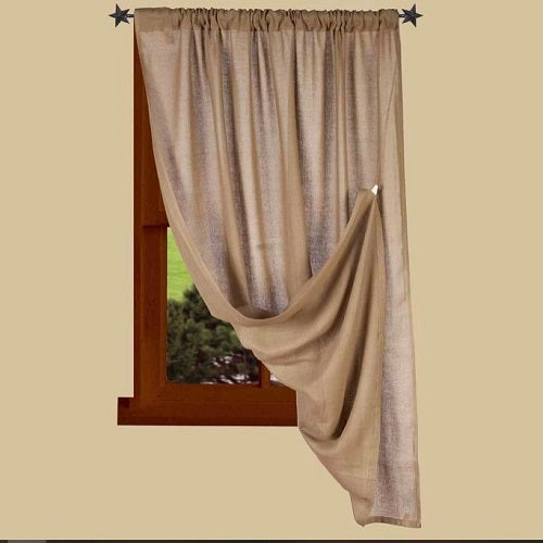 Colonial Primitive Heirloom OAT Curtain Panel 63"L
