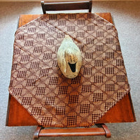 Shadowbrook Chocolate and Tan Table Square