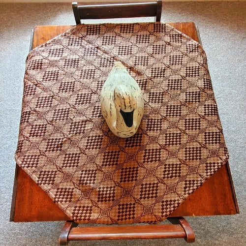 Shadowbrook Chocolate and Tan Table Square