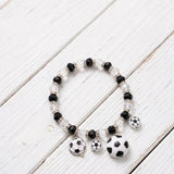 Soccer Charm Stretch Bracelet